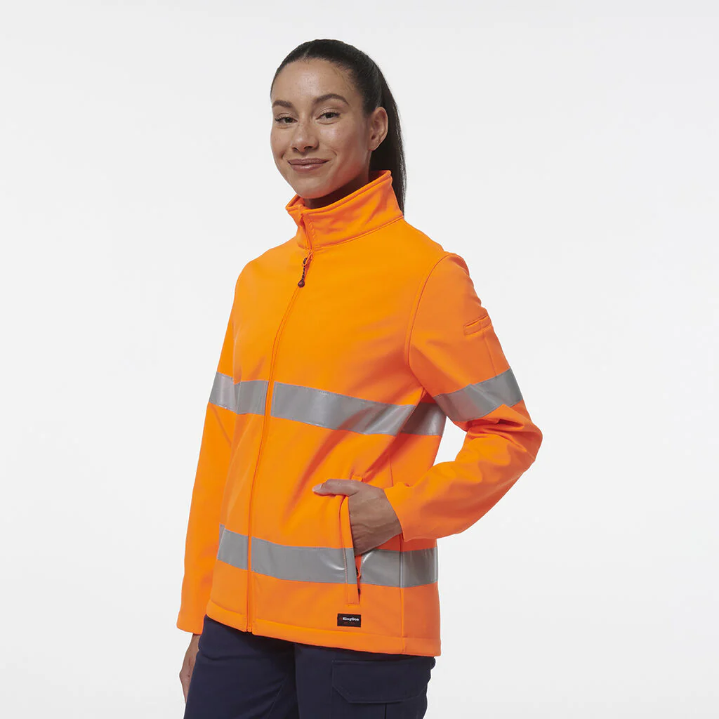 King Gee Women's Reflective Soft Shell Jacket (K45007) - Image 3