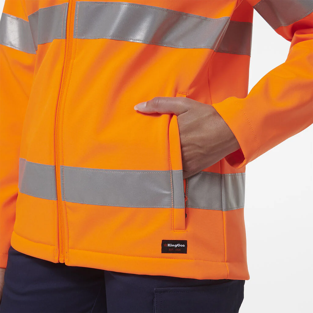 King Gee Women's Reflective Soft Shell Jacket (K45007) - Image 6