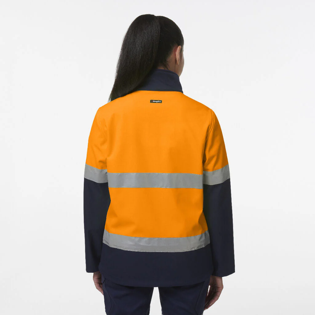 King Gee Women's Reflective Spliced Soft Shell Jacket (K45006) - Image 4