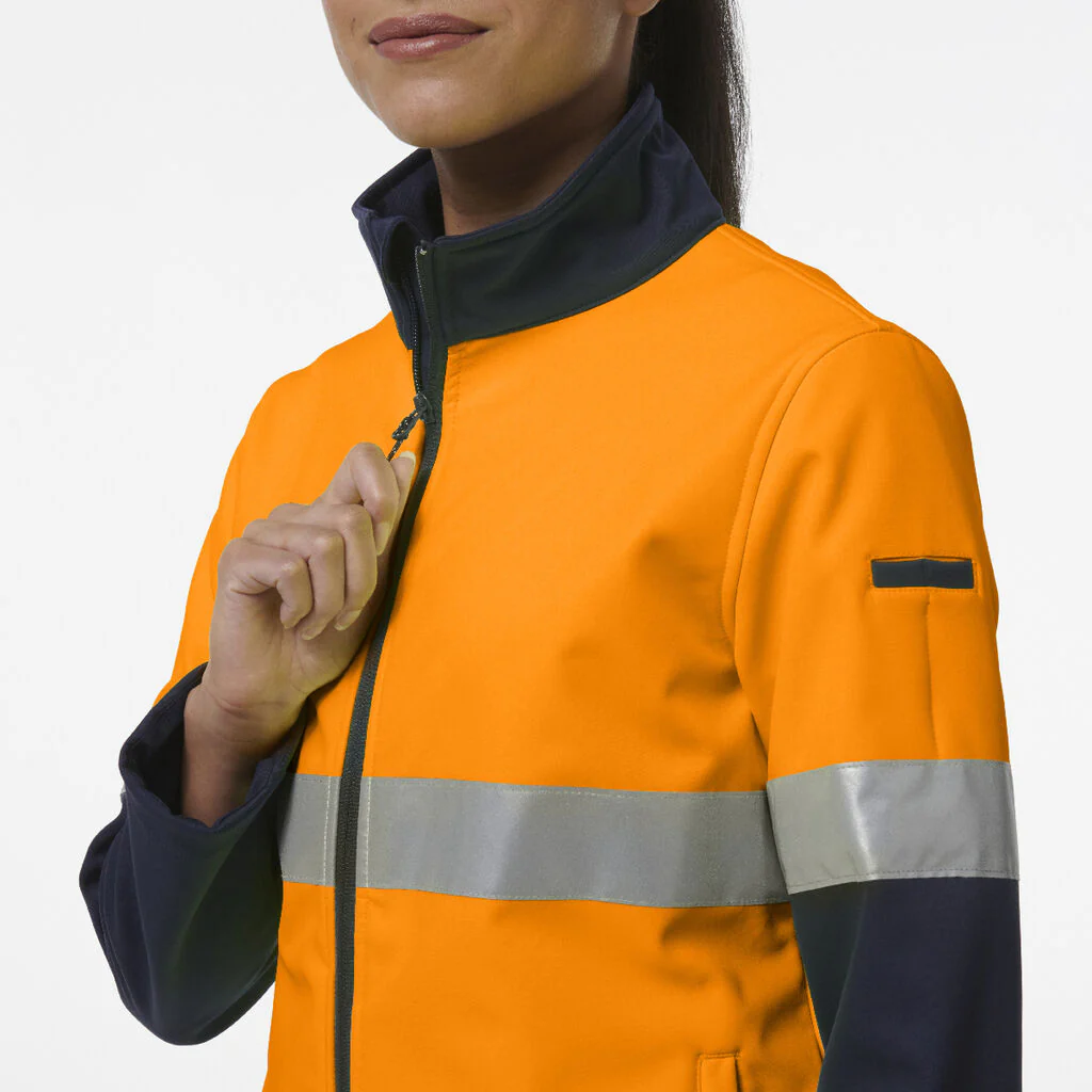 King Gee Women's Reflective Spliced Soft Shell Jacket (K45006) - Image 5