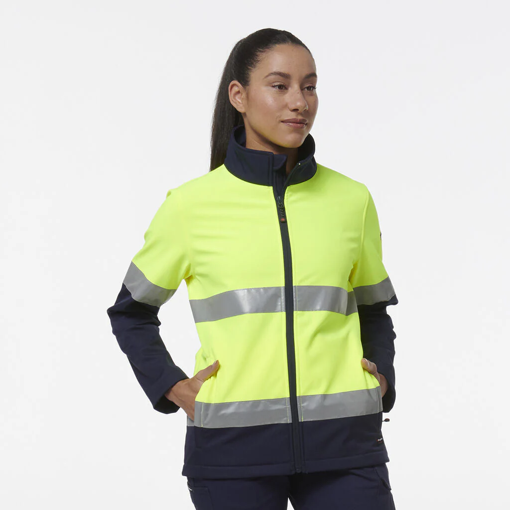 King Gee Women's Reflective Spliced Soft Shell Jacket (K45006) - Image 8