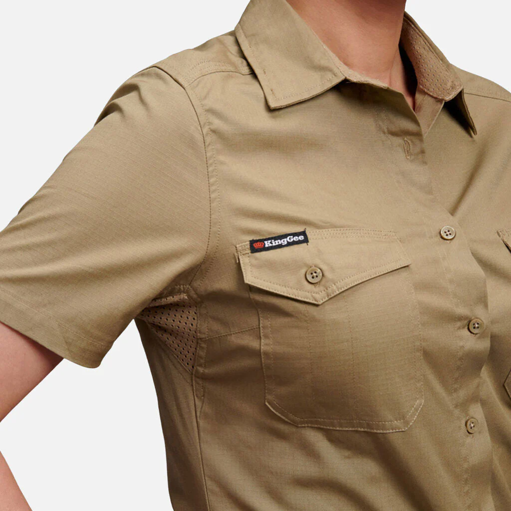King Gee Women's Workcool 2 Lightweight Short Sleeve Work Shirt (K44205) - Image 11