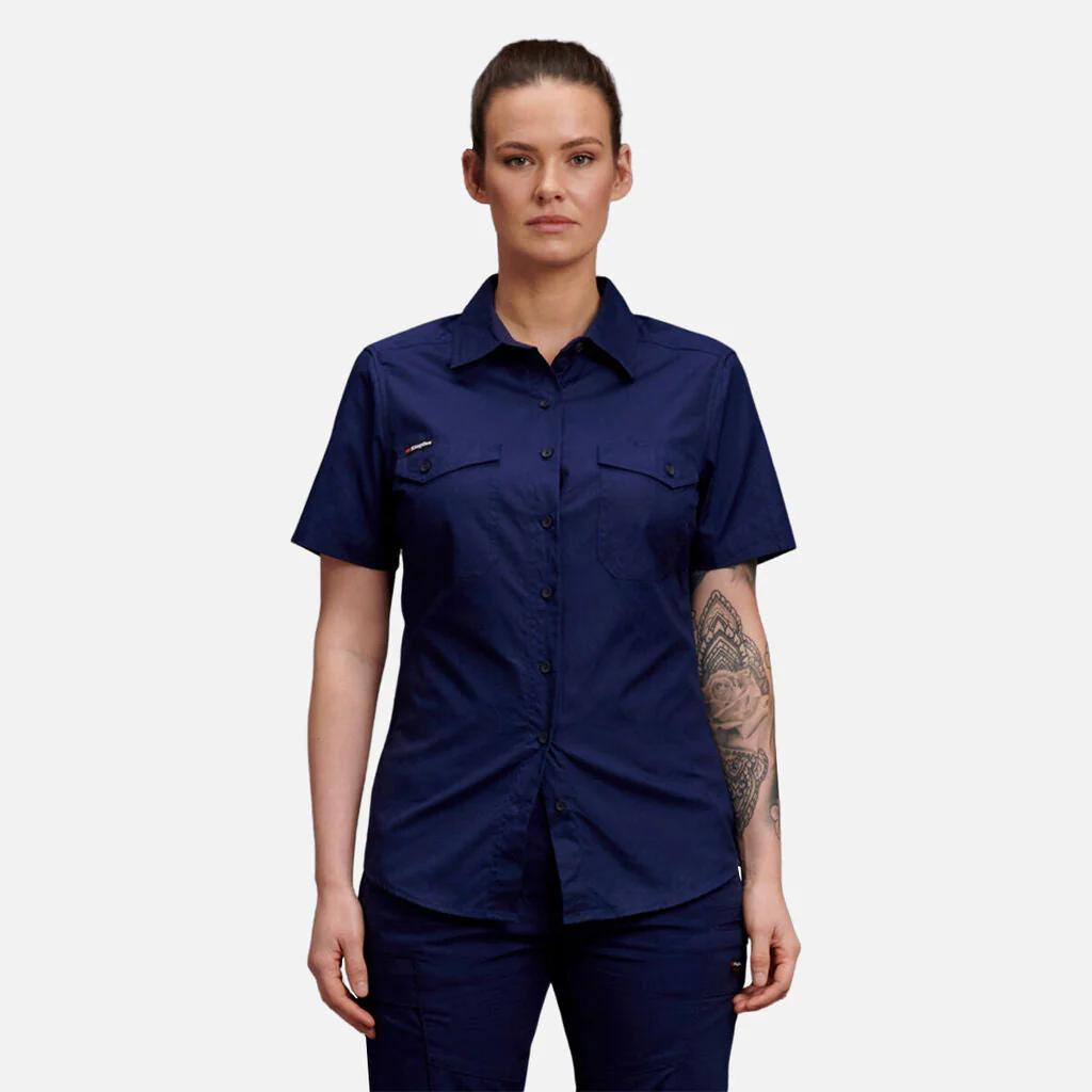King Gee Women's Workcool 2 Lightweight Short Sleeve Work Shirt (K44205) - Image 14