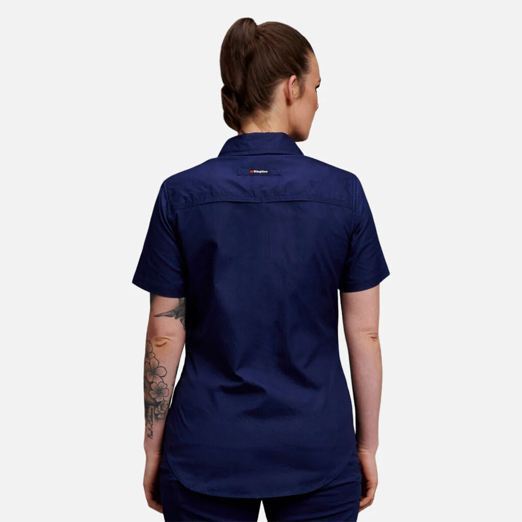 King Gee Women's Workcool 2 Lightweight Short Sleeve Work Shirt (K44205) - Image 15