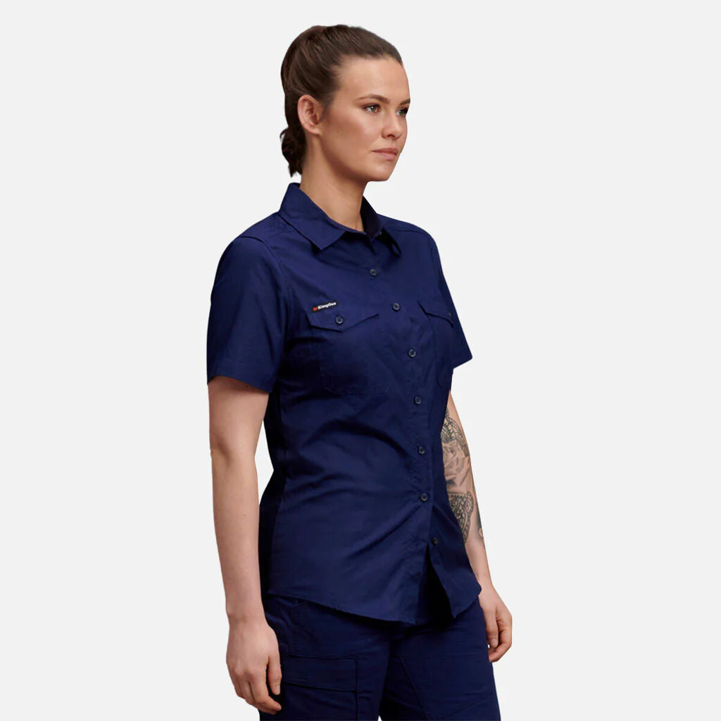 King Gee Women's Workcool 2 Lightweight Short Sleeve Work Shirt (K44205) - Image 16