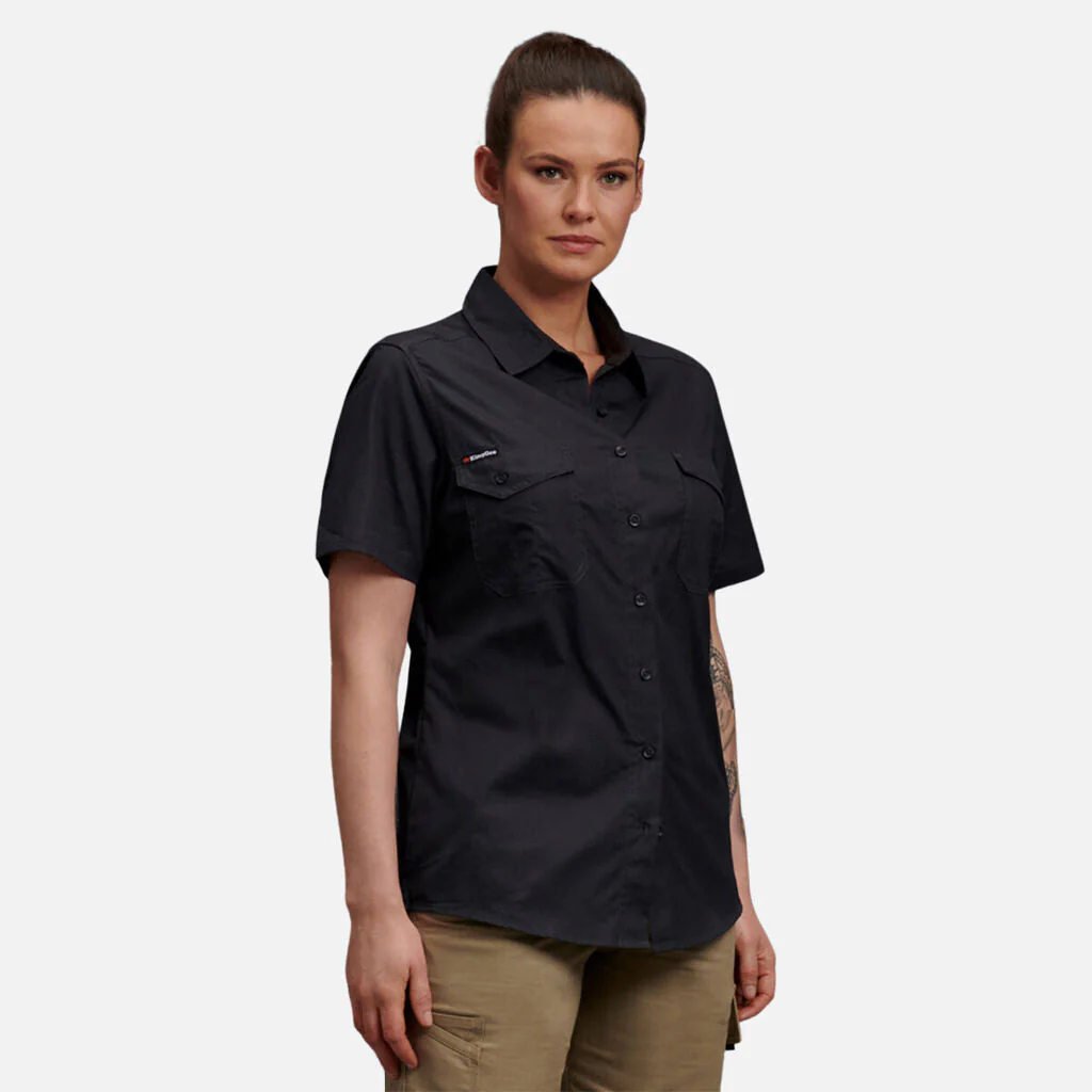 King Gee Women's Workcool 2 Lightweight Short Sleeve Work Shirt (K44205) - Image 3