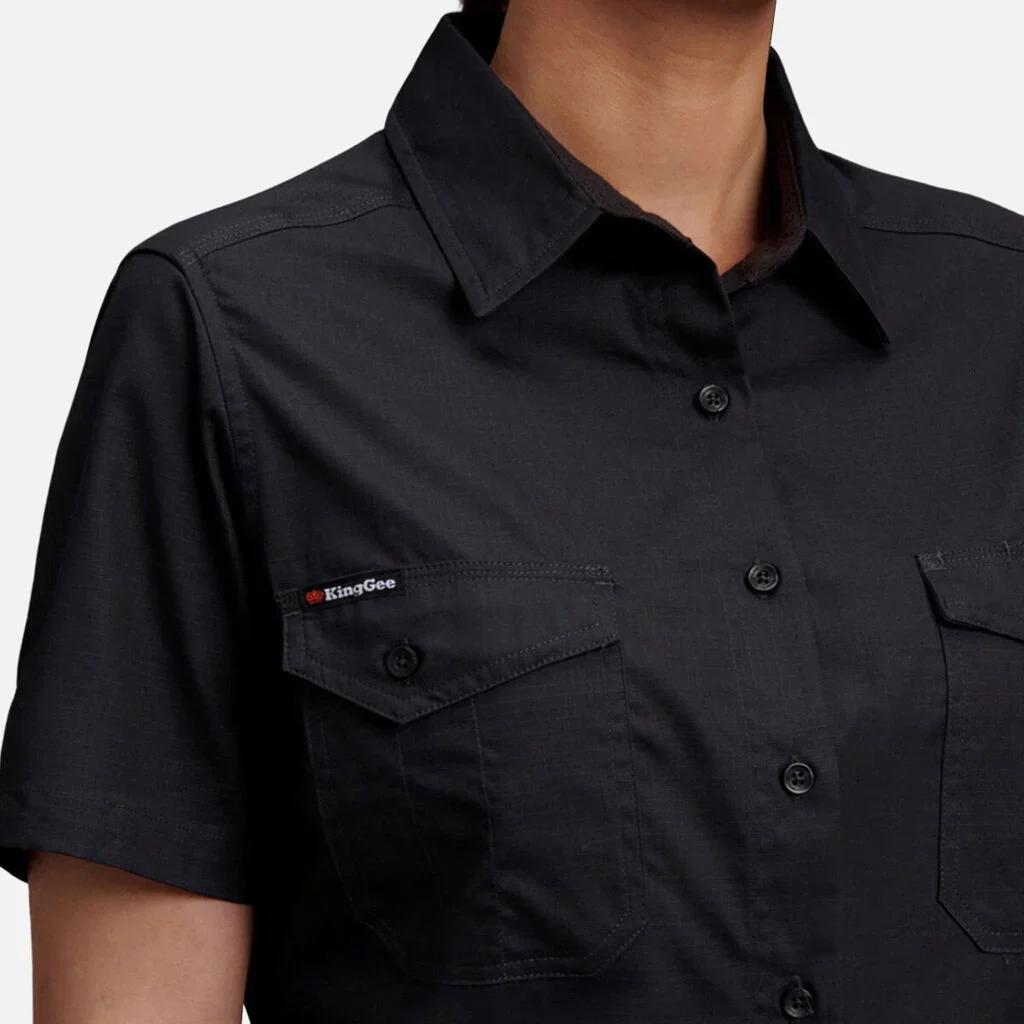 King Gee Women's Workcool 2 Lightweight Short Sleeve Work Shirt (K44205) - Image 4