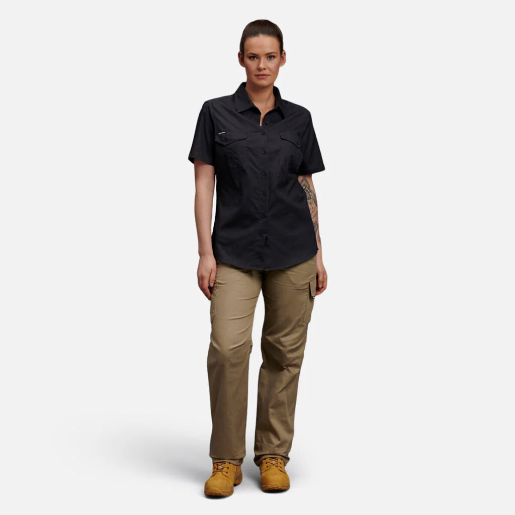 King Gee Women's Workcool 2 Lightweight Short Sleeve Work Shirt (K44205) - Image 7
