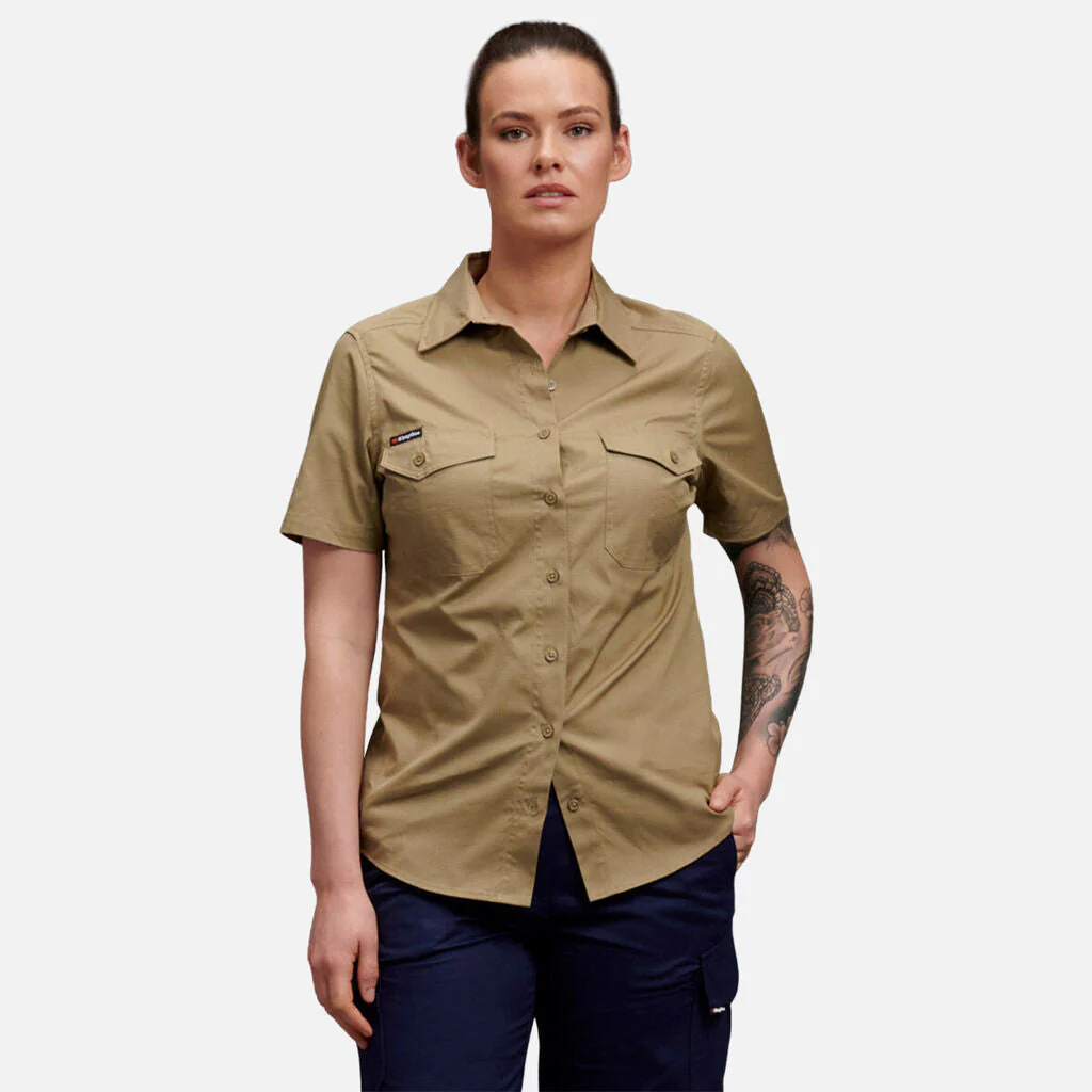 King Gee Women's Workcool 2 Lightweight Short Sleeve Work Shirt (K44205) - Image 8