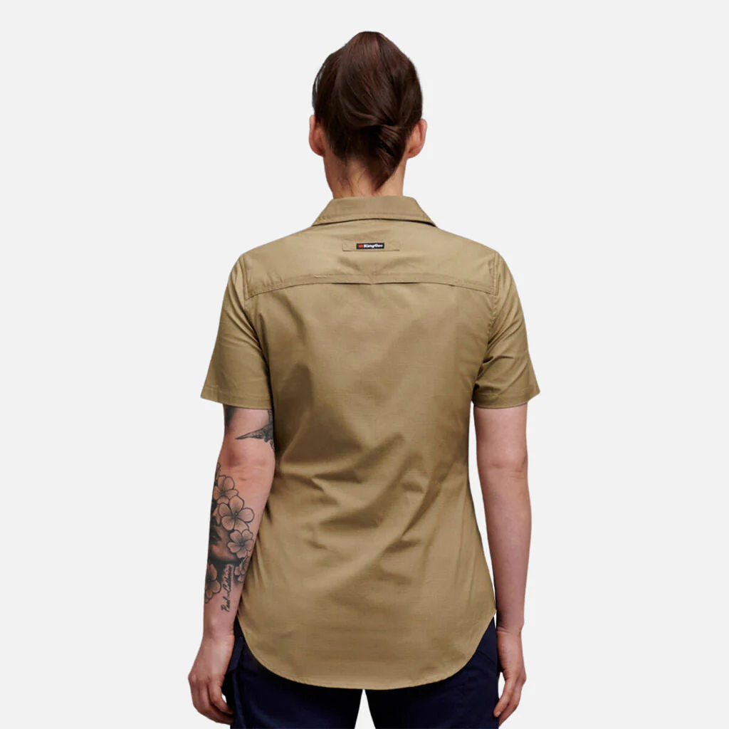 King Gee Women's Workcool 2 Lightweight Short Sleeve Work Shirt (K44205) - Image 9