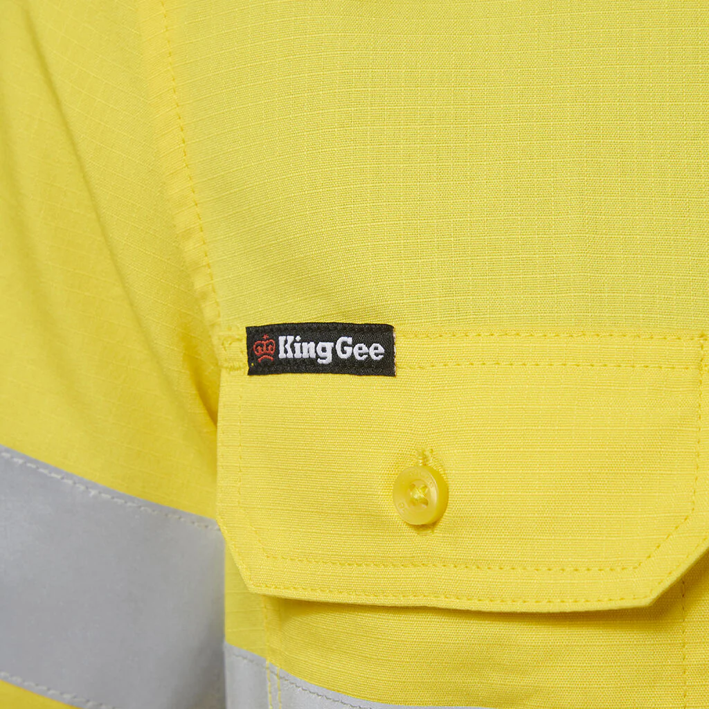 King Gee Women's Workcool Vented Reflective Short Sleeve Shirt (K44229) - Image 12