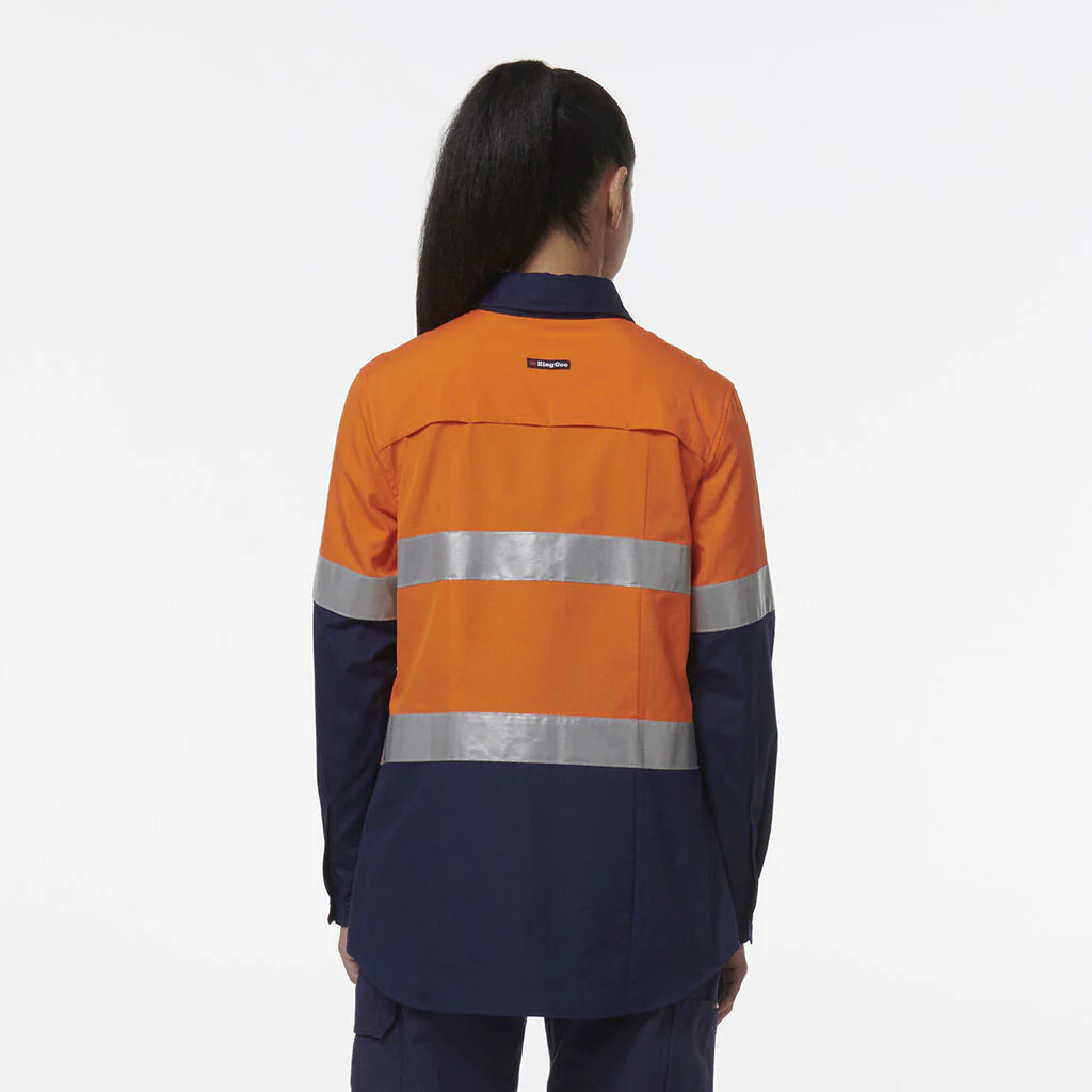 King Gee Women's Workcool Maternity Reflective Shirt (K44234) - Image 5