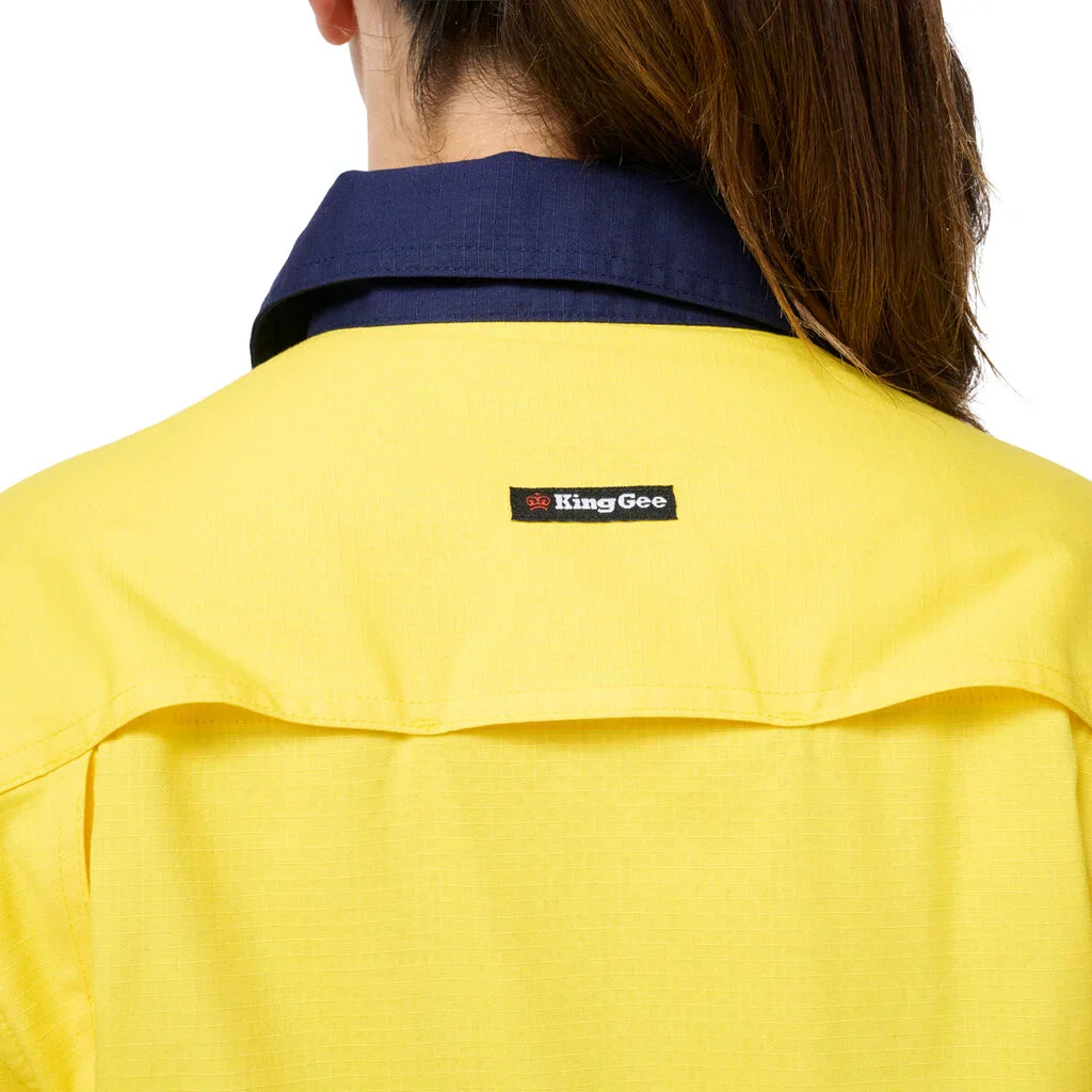 King Gee Women's Workcool Spliced Stretch Taped Long Sleeve Shirt (K44243) - Image 13
