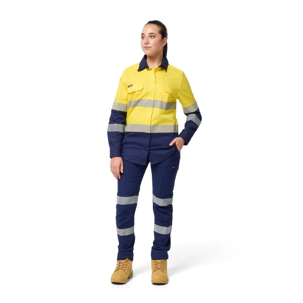 King Gee Women's Workcool Spliced Stretch Taped Long Sleeve Shirt (K44243) - Image 14