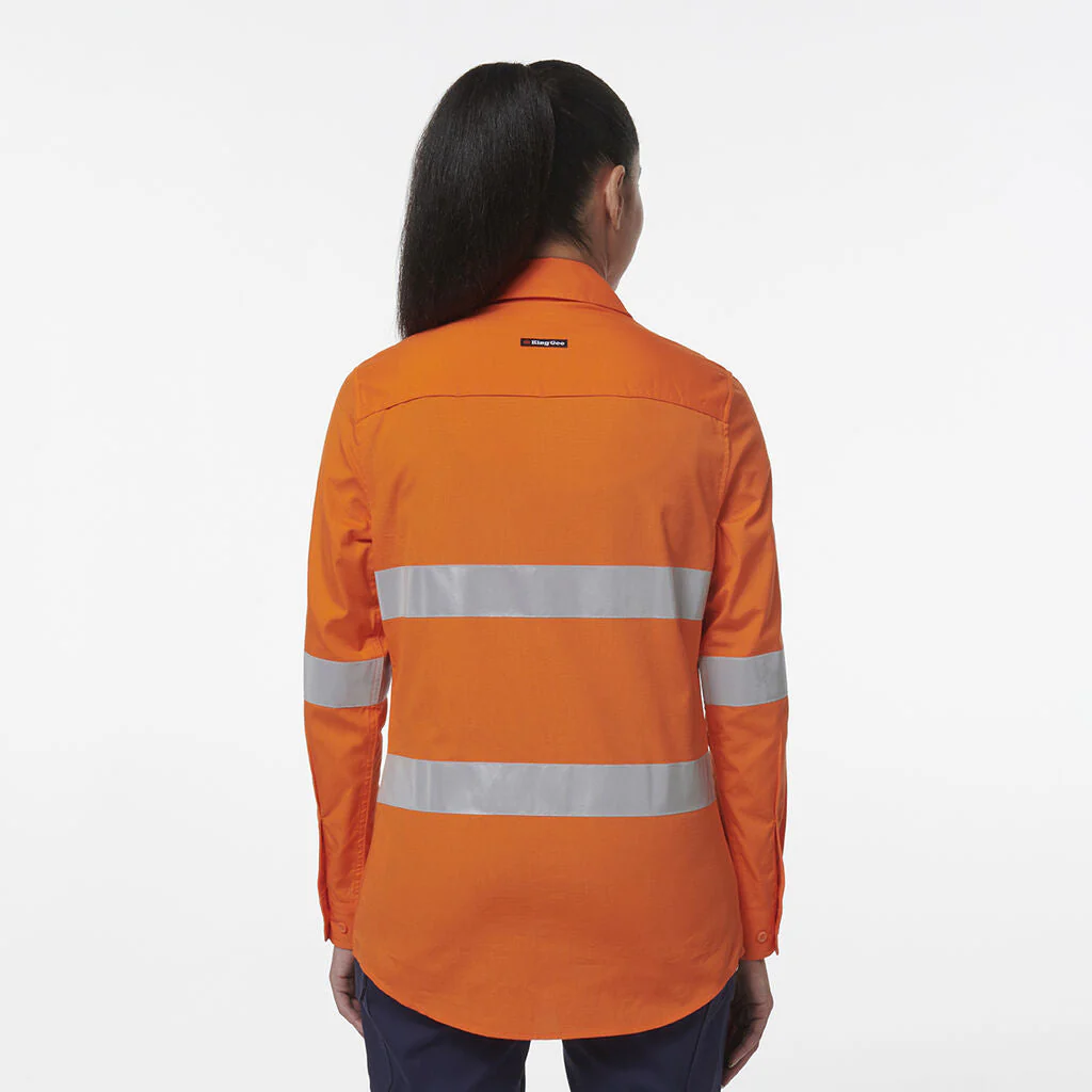 King Gee Women's Workcool Vented Reflective Shirt (K44231) - Image 4