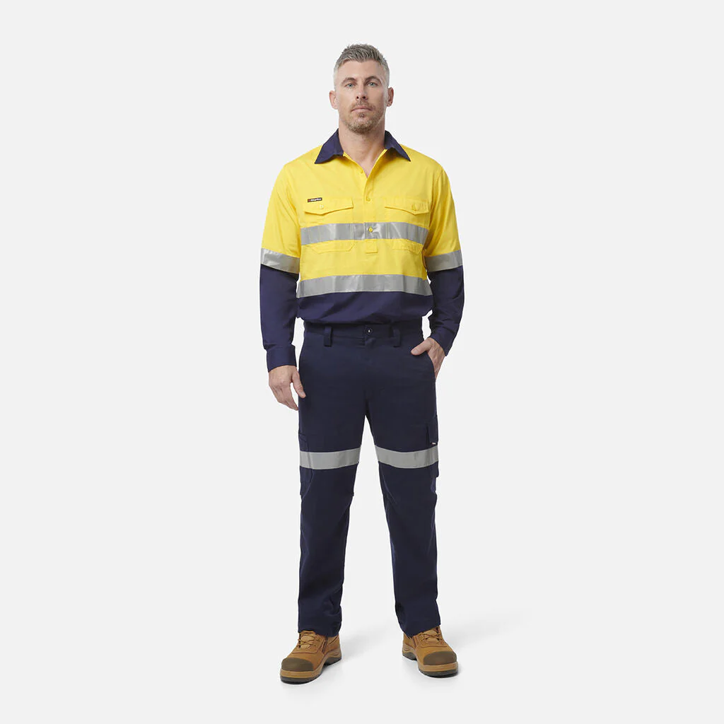 King Gee Workcool 2 Reflective Cotton Drill Cargo Work Pants (K53820) - Image 2