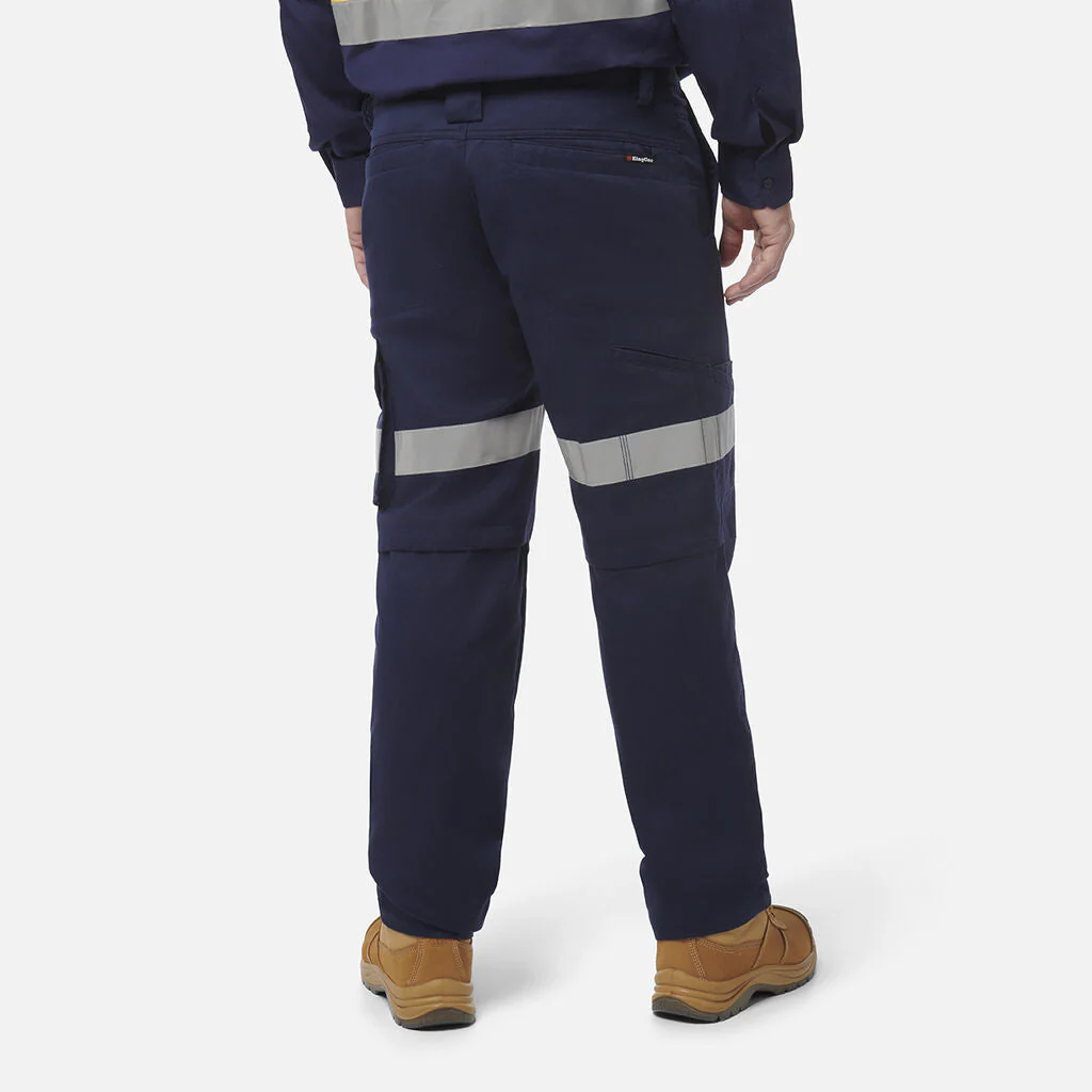 King Gee Workcool 2 Reflective Cotton Drill Cargo Work Pants (K53820) - Image 3