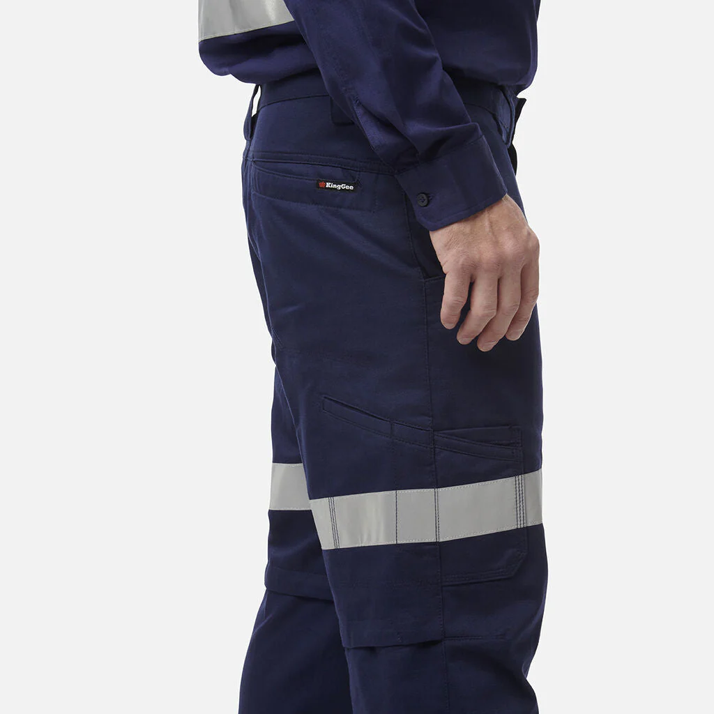 King Gee Workcool 2 Reflective Cotton Drill Cargo Work Pants (K53820) - Image 5