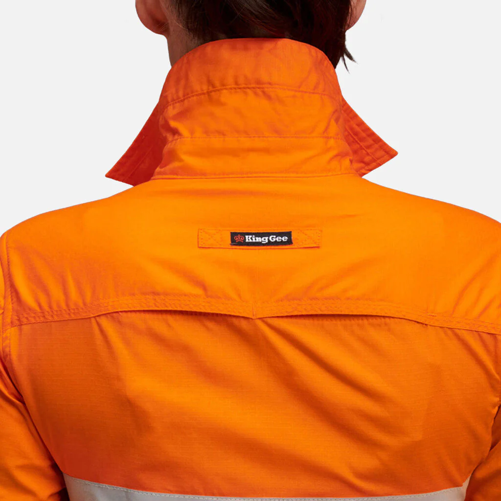 King Gee Women's Workcool 2 Hi-Vis Reflective Work Shirt (K44545) - Image 5