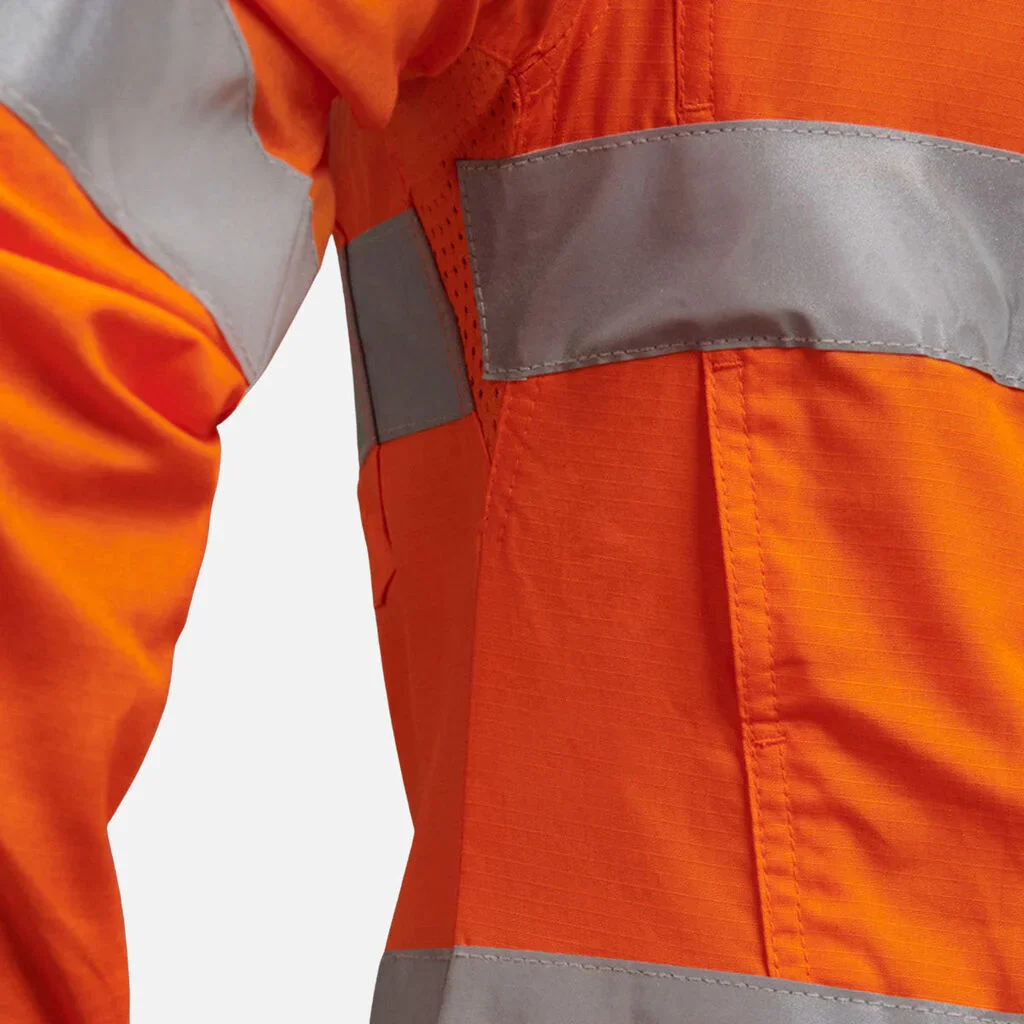 King Gee Women's Workcool 2 Hi-Vis Reflective Work Shirt (K44545) - Image 6