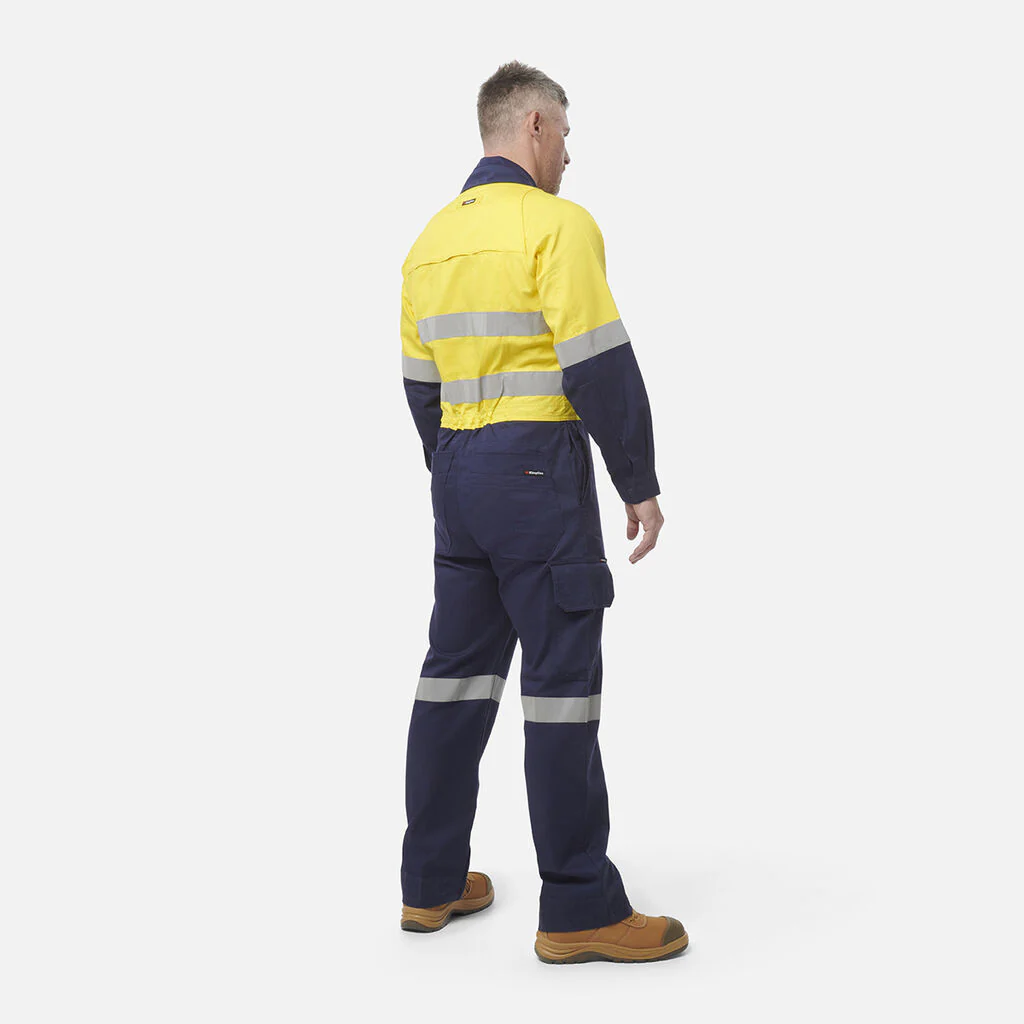 King Gee Workcool 2 Hi-Vis Reflective Two Tone Work Overalls (K51540) - Image 13