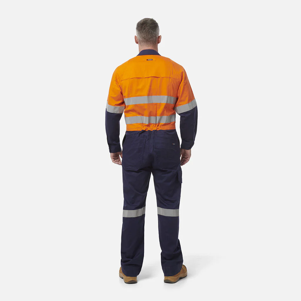 King Gee Workcool 2 Hi-Vis Reflective Two Tone Work Overalls (K51540) - Image 2
