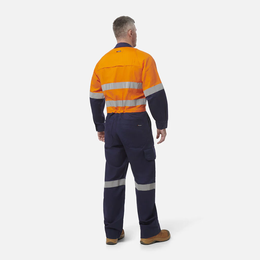 King Gee Workcool 2 Hi-Vis Reflective Two Tone Work Overalls (K51540) - Image 5
