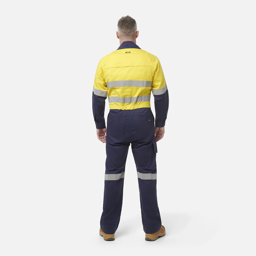King Gee Workcool 2 Hi-Vis Reflective Two Tone Work Overalls (K51540) - Image 7