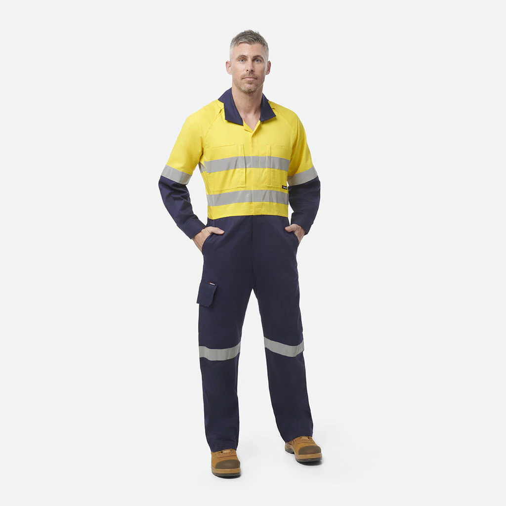 King Gee Workcool 2 Hi-Vis Reflective Two Tone Work Overalls (K51540) - Image 8