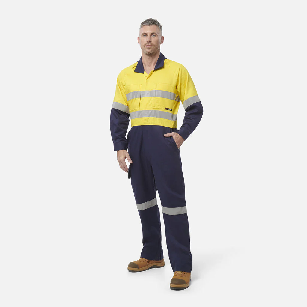 King Gee Workcool 2 Hi-Vis Reflective Two Tone Work Overalls (K51540) - Image 9