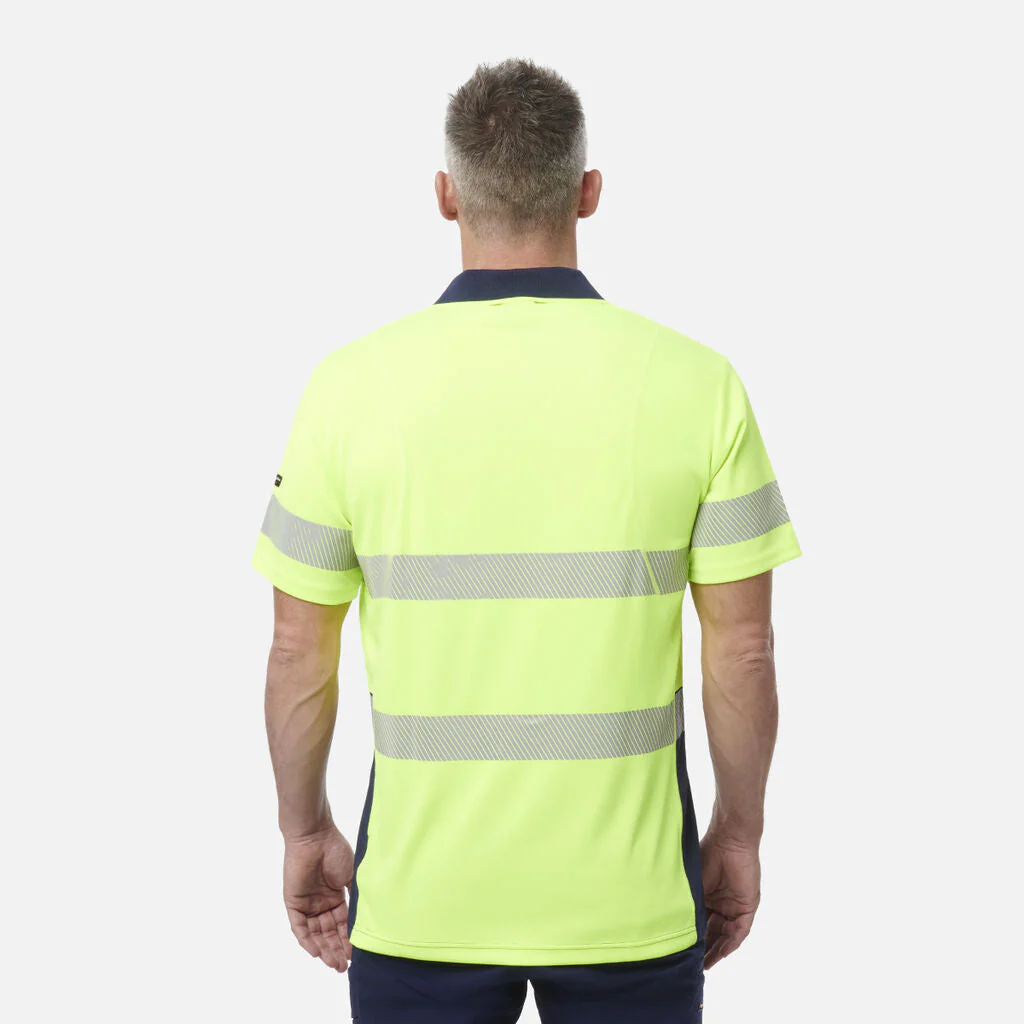 King Gee Workcool Hyperfreeze Hi-Vis Reflective Short Sleeve Polo (K54215 ) - Image 4