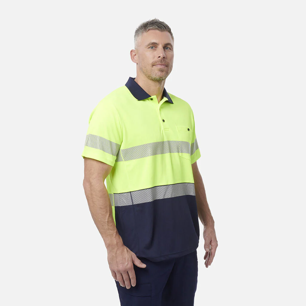 King Gee Workcool Hyperfreeze Hi-Vis Reflective Short Sleeve Polo (K54215 ) - Image 5