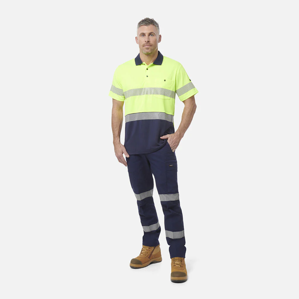 King Gee Workcool Hyperfreeze Hi-Vis Reflective Short Sleeve Polo (K54215 ) - Image 8