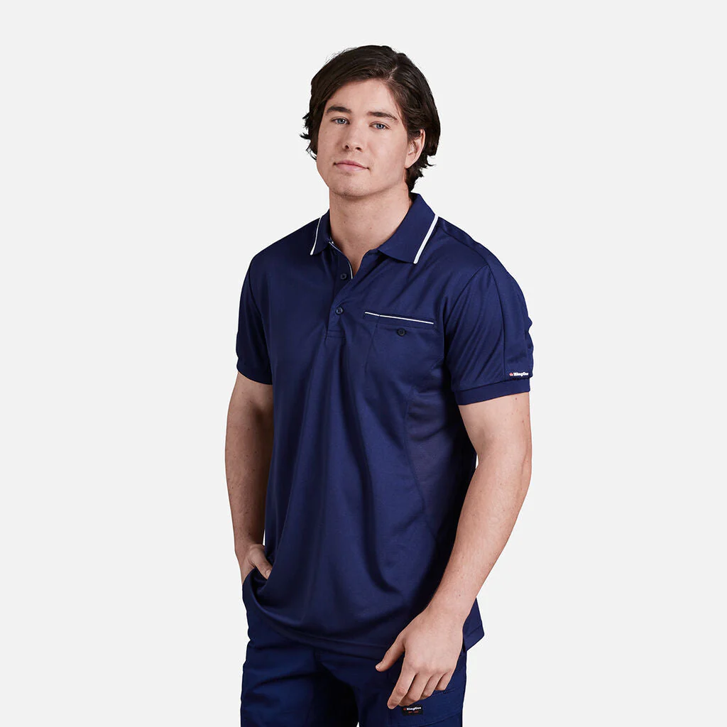 King Gee Workcool Short Sleeve Polo Shirt (K69789) - Image 2
