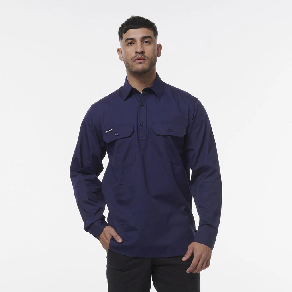 King Gee Workcool Vented Closed Front Shirt Long Sleeve (K14033) - Image 6