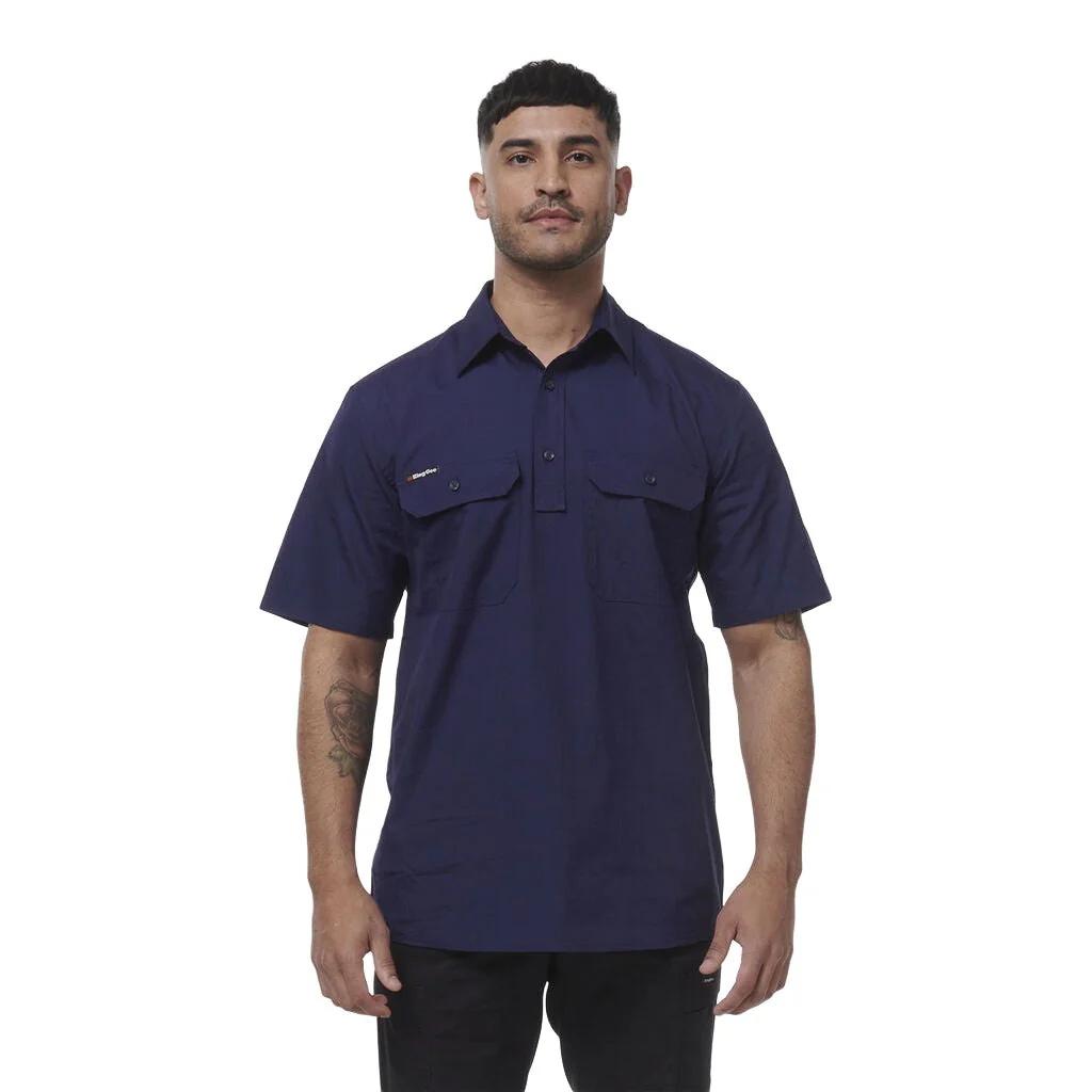 King Gee Workcool Vented Closed Front Shirt Short Sleeve (K14032) - Image 11