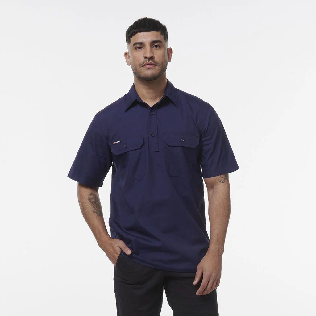 King Gee Workcool Vented Closed Front Shirt Short Sleeve (K14032) - Image 13