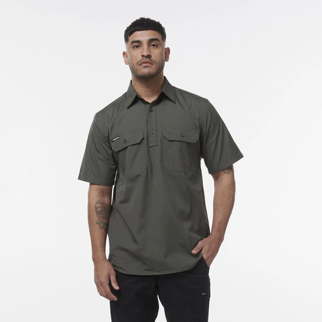 King Gee Workcool Vented Closed Front Shirt Short Sleeve (K14032) - Image 4