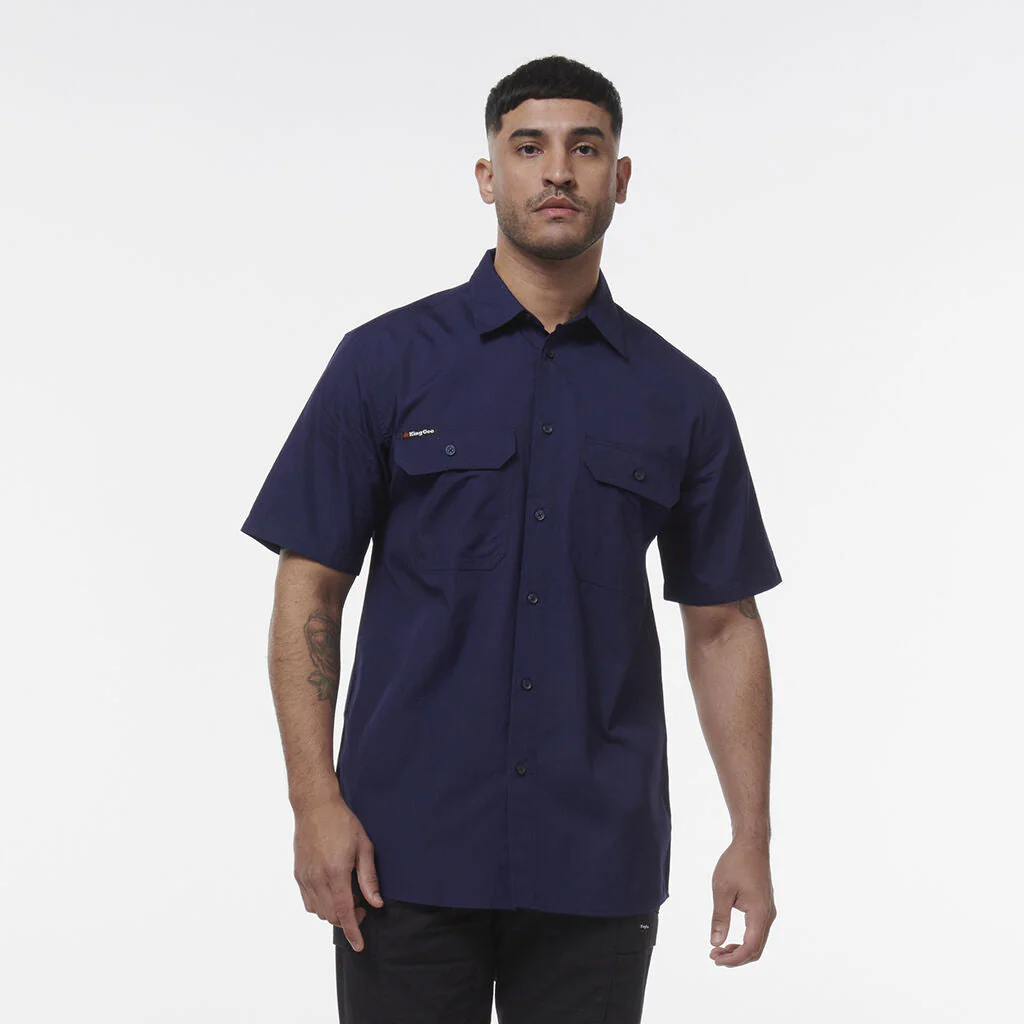 King Gee Workcool Vented Shirt Short Sleeve (K14030) - Image 13