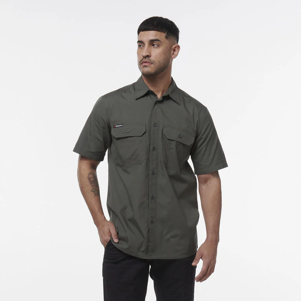 King Gee Workcool Vented Shirt Short Sleeve (K14030) - Image 2