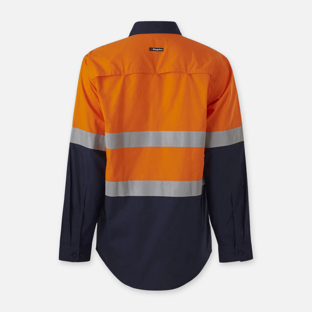 King Gee Workcool Vented Spliced Shirt Taped Long Sleeve (K54913) - Image 4