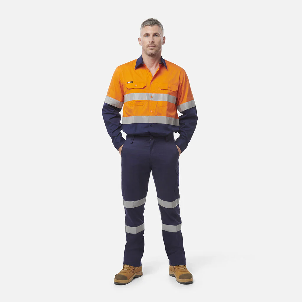 King Gee Workcool Vented Spliced Shirt Taped Long Sleeve (K54913) - Image 5