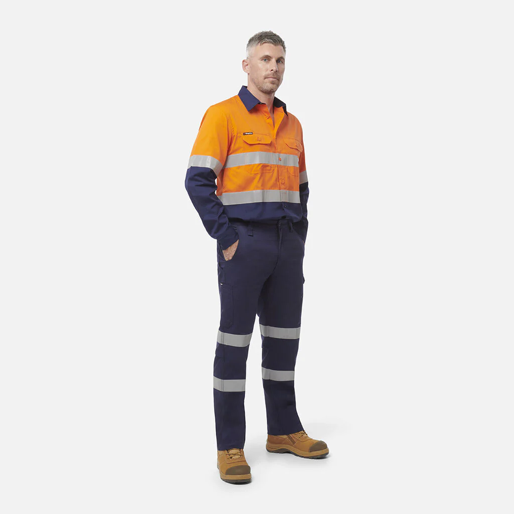 King Gee Workcool Vented Spliced Shirt Taped Long Sleeve (K54913) - Image 6