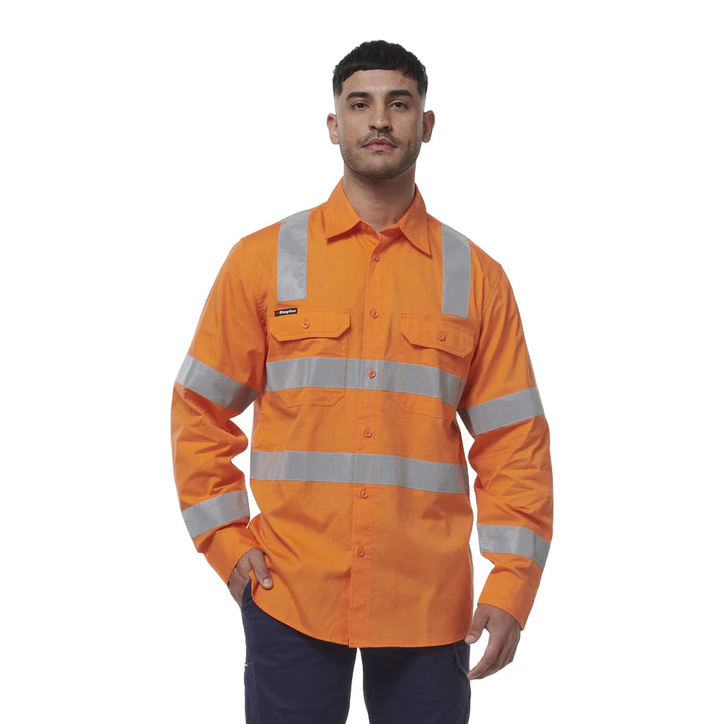 King Gee Workcool Vented VIC Rail Shirt (K54014) - Image 4