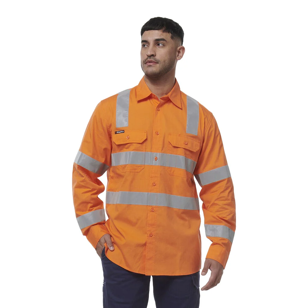 King Gee Workcool Vented VIC Rail Shirt (K54014) - Image 6