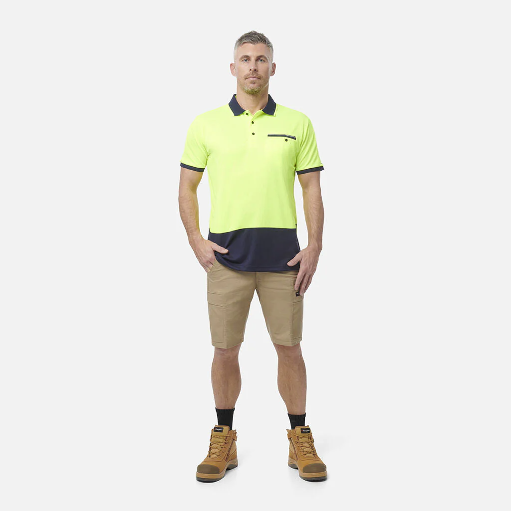 King Gee Workcool Hyperfreeze Hi-Vis Lightweight Short Sleeve Polo (K54845) - Image 4