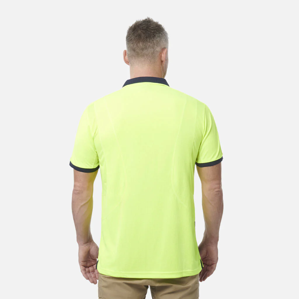King Gee Workcool Hyperfreeze Hi-Vis Lightweight Short Sleeve Polo (K54845) - Image 5