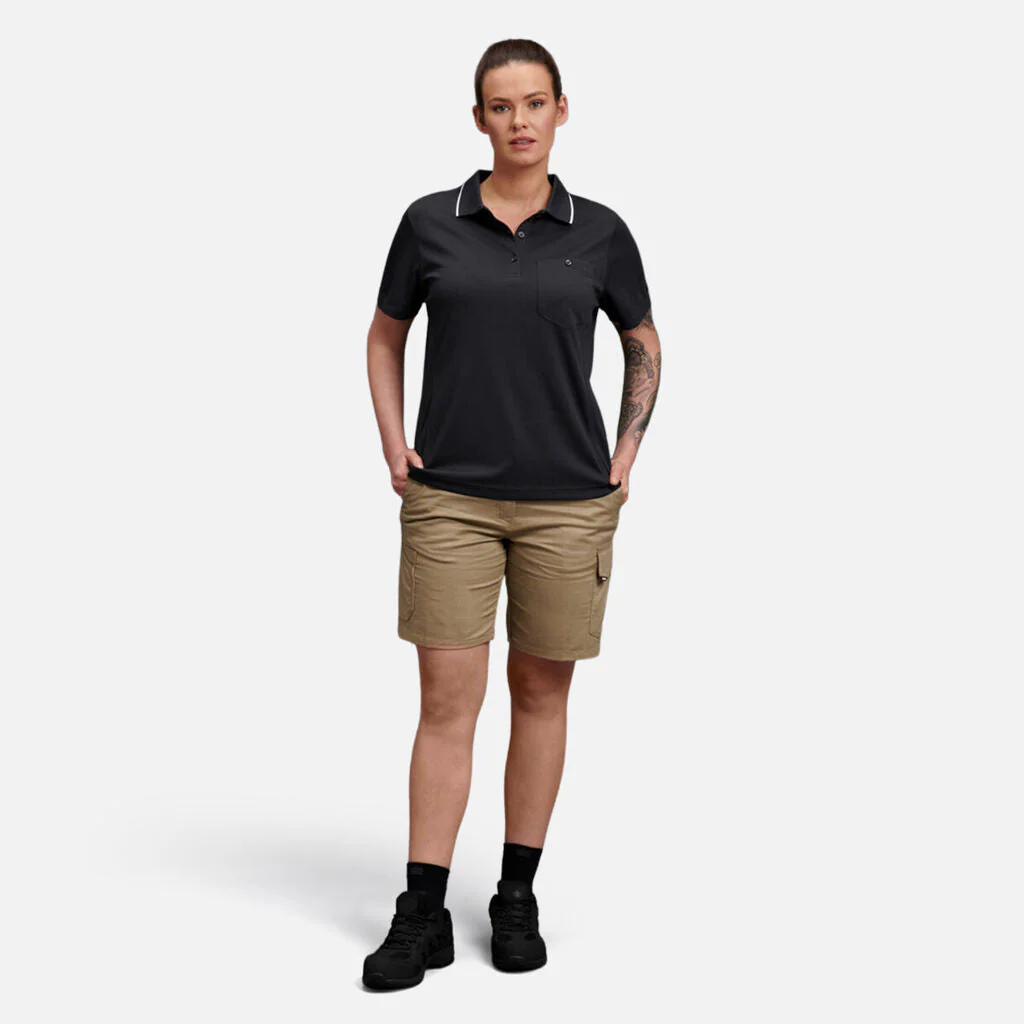 King Gee Women's Workcool Hyperfreeze Short Sleeve Polo Shirt (K44740) - Image 8