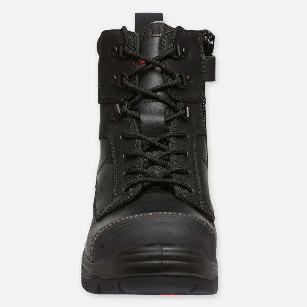 King Gee Phoenix Zip/Lace Safety Work Boots With Scuff Cap (K27890) - Image 4