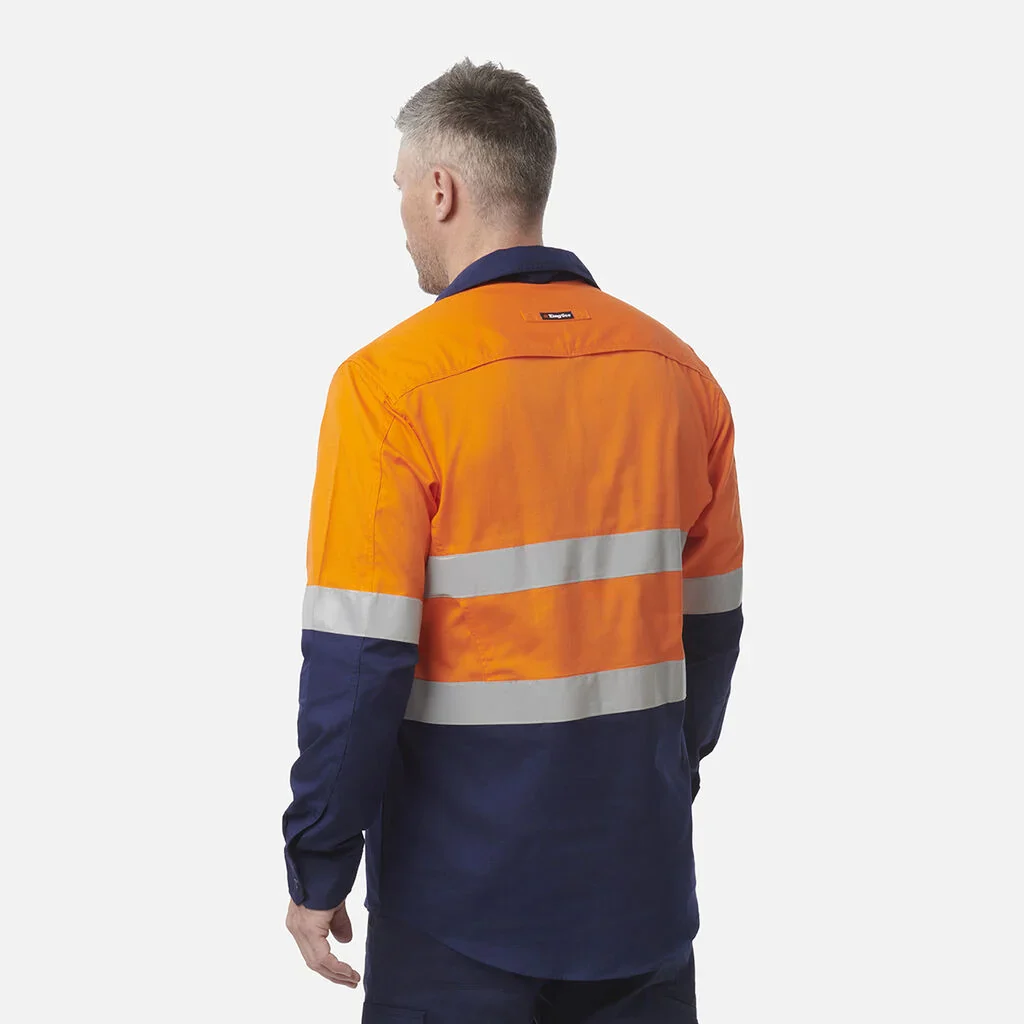 King Gee Workcool 2 Hi-Vis Reflective Closed Front Work Shirt (K54886) - Image 5
